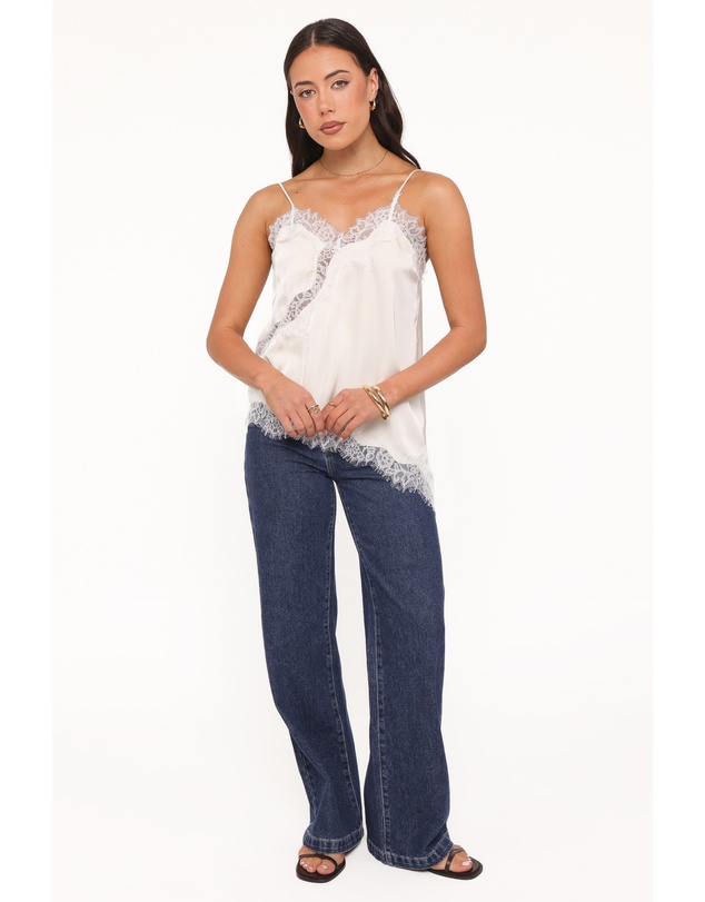 Petal & Pup - Avere Lace Asymmetrical Cami - Cream
