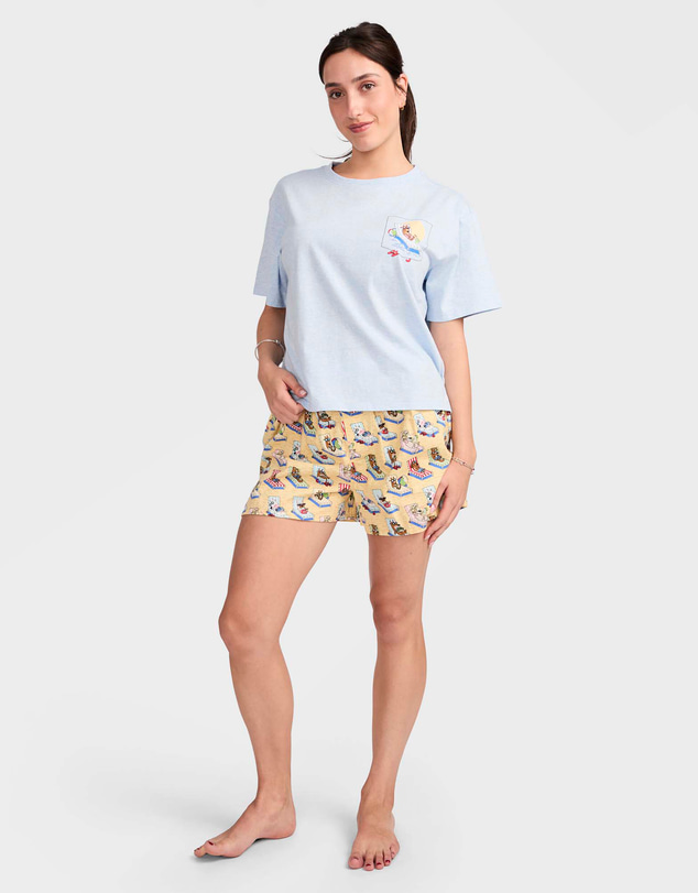 Mitch Dowd - Mitchdowd Doggy Loungin Cotton Pyjama Set