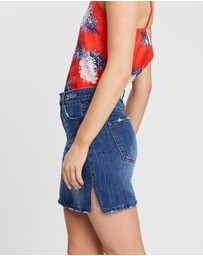 White By FTL - Austin Denim Skirt