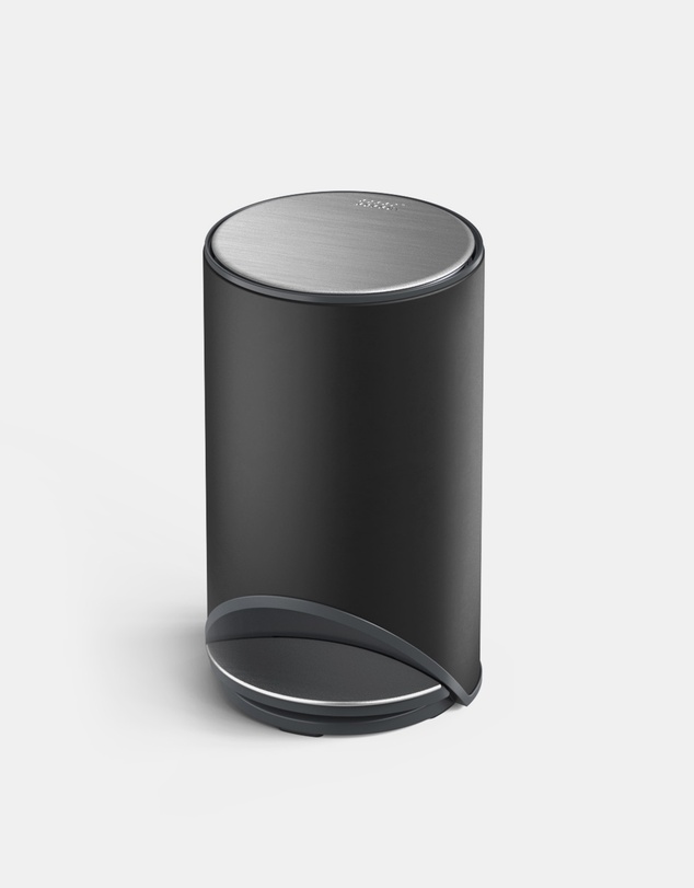 Joseph Joseph - Arc™ 10-Litre Slimline Pedal Bin with Liner Pocket - Carbon Black