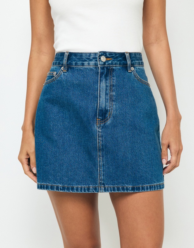 AERE - Bexley Denim Mini Skirt