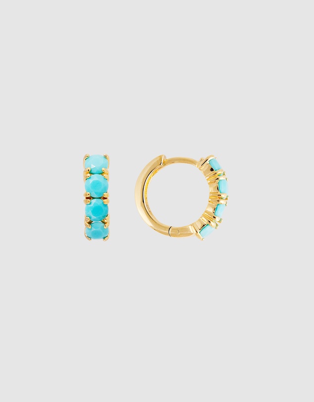 FAIRLEY - Turquoise Midi Hoops
