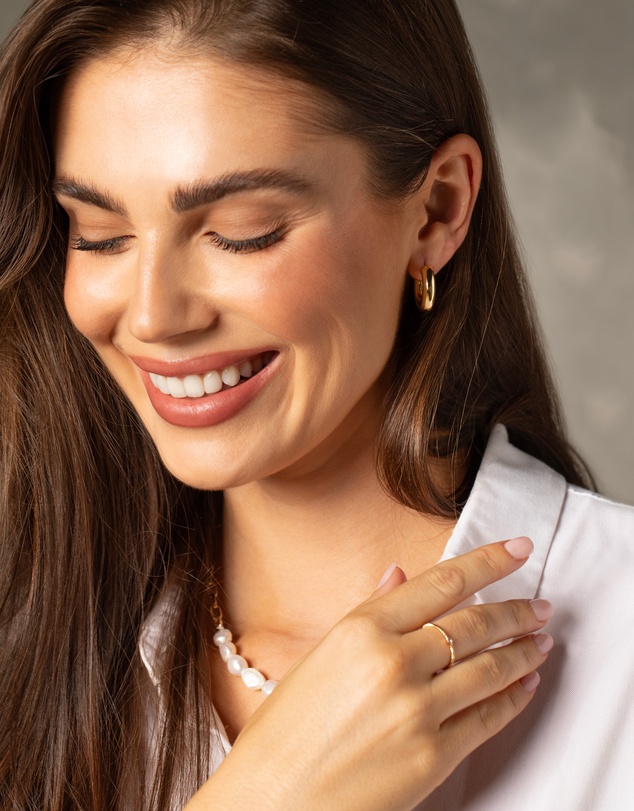 Mestige - De Sol Hoops - 18K Gold Plated