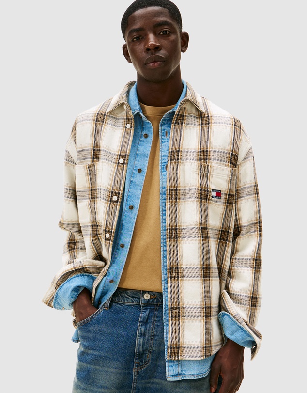 Tommy Jeans - Relaxed Check Brushed Overshirt