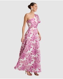 Romance by Honey and Beau - Seanna Puff Shoulder Maxi Dress