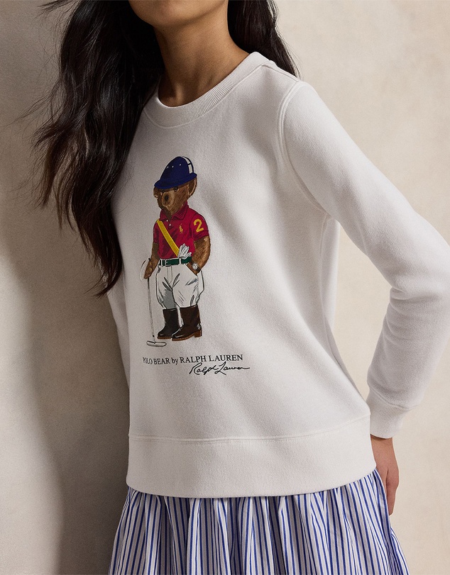 Polo Ralph Lauren - Polo Bear Striped-Skirt Fleece Dress - Babies-Teens