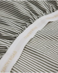 Country Road - Brae Australian Cotton Stripe King Fitted Sheet