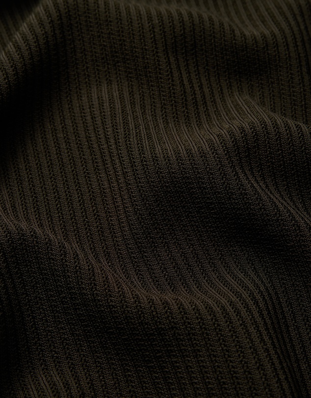 Calibre - Linear Rib Knit Shirt Dark Khaki