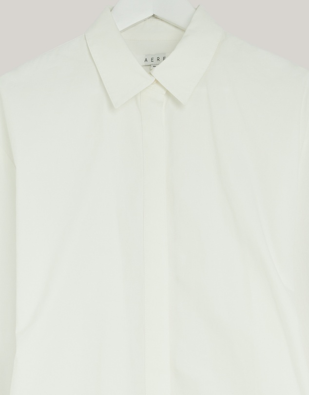 Revibe - Repaired AERE Fiora Cinched Waist Shirt - AU 10