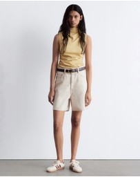& Other Stories - Sleeveless Mock-Neck Top