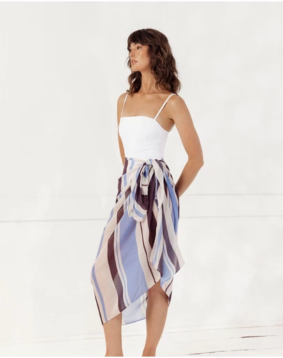 Morgan & Taylor - Oceana Beach Sarong in Blue