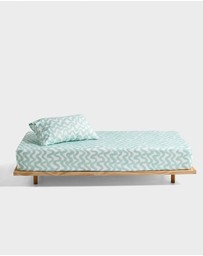 Linen House Kids - Wiggle Wiggle Fitted Sheet + Pillowcase Set