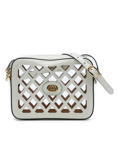 Pre-Loved by Azura Reborn - Pre-Loved Cutout Leather and Flora Canvas Infinity Crossbody