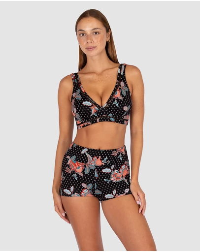 Baku Swimwear - Spice Temple D/DD Cup Longline Bikini Bra Top