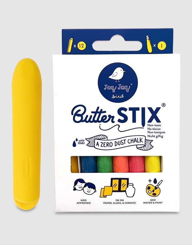 Jaq Jaq - Jaq Jaq Bird - ButterStix 12pk Assorted Colors + Holder