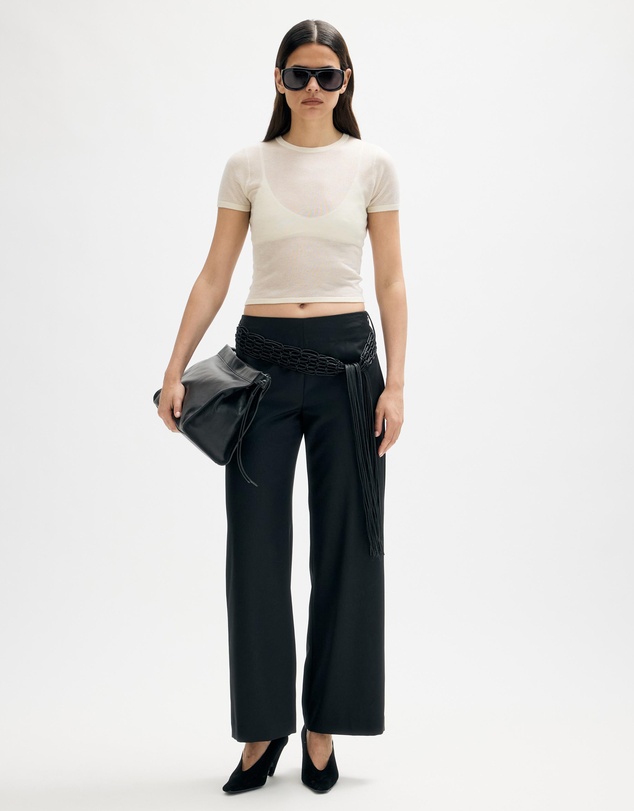 Minima Esenciales - Renna Lyocell Silk Blend Sheer Tee