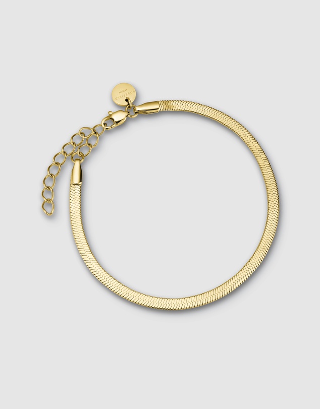 Rosefield - Snake Gold Tone Bracelet
