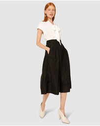SACHA DRAKE - Pleated A-Line Skirt