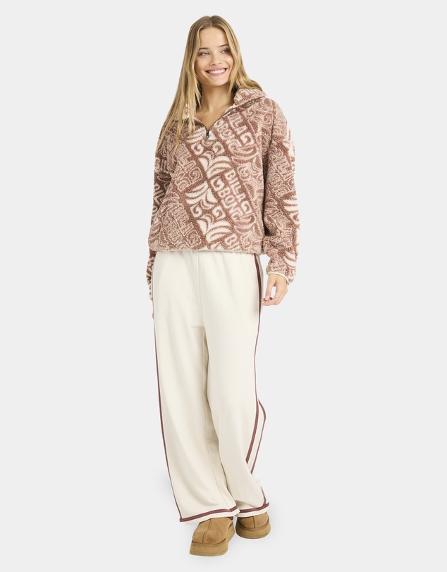 Billabong - Womens Go For It Half Zip Fleece Jumper