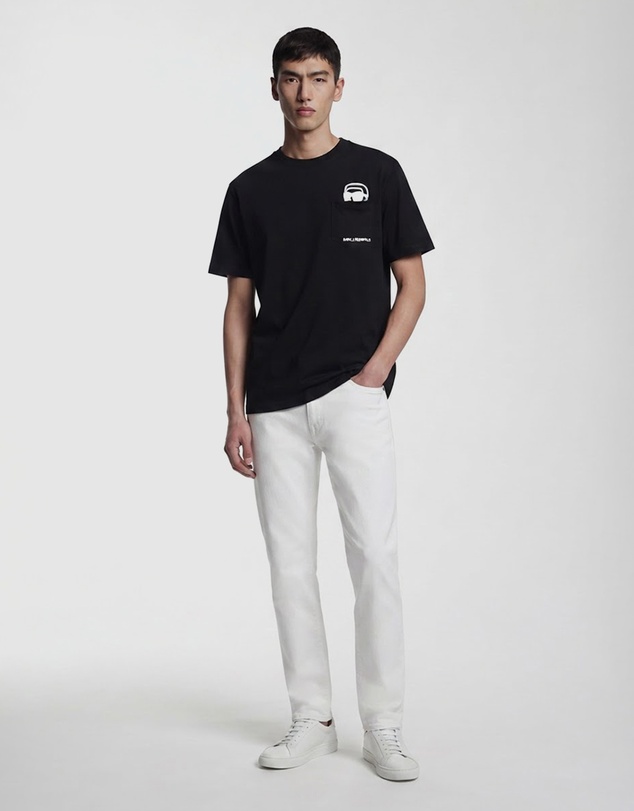 Karl Lagerfeld - Ikon Outline Pocket T-Shirt