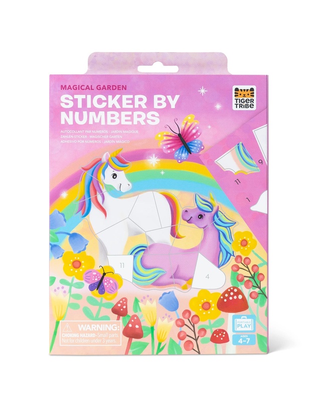 Tiger Tribe - Sticker By Numbers - Magical Garden