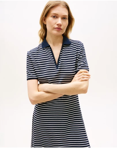 Tommy Hilfiger - Pique Mini Lyocell Polo Dress