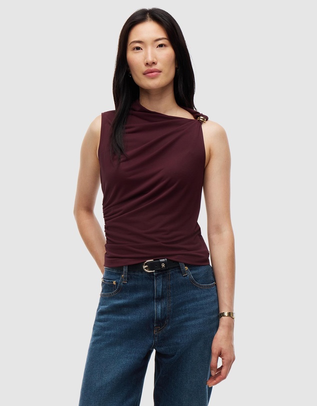 Tommy Hilfiger - Crepe Slim Twist Sleeveless Top