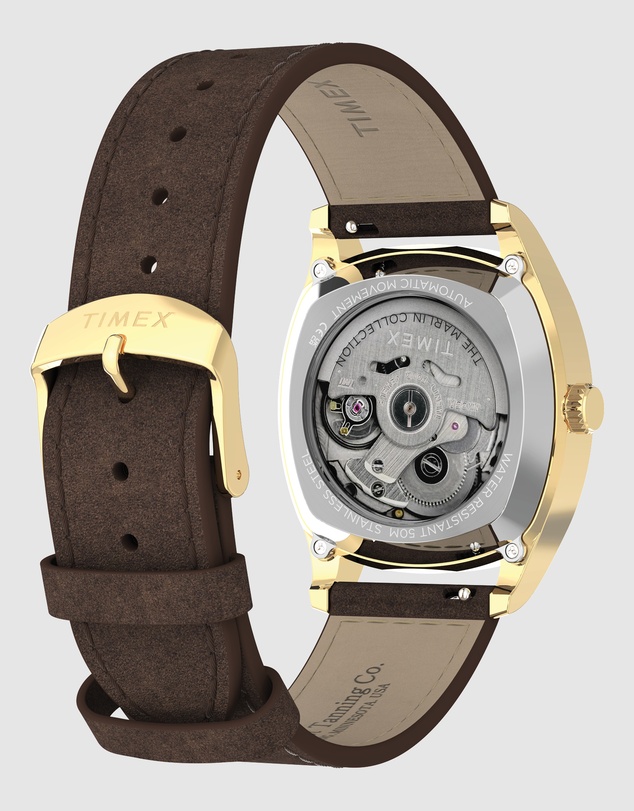TIMEX - Marlin® Chatham Automatic 36mm Brown Leather Strap Watch