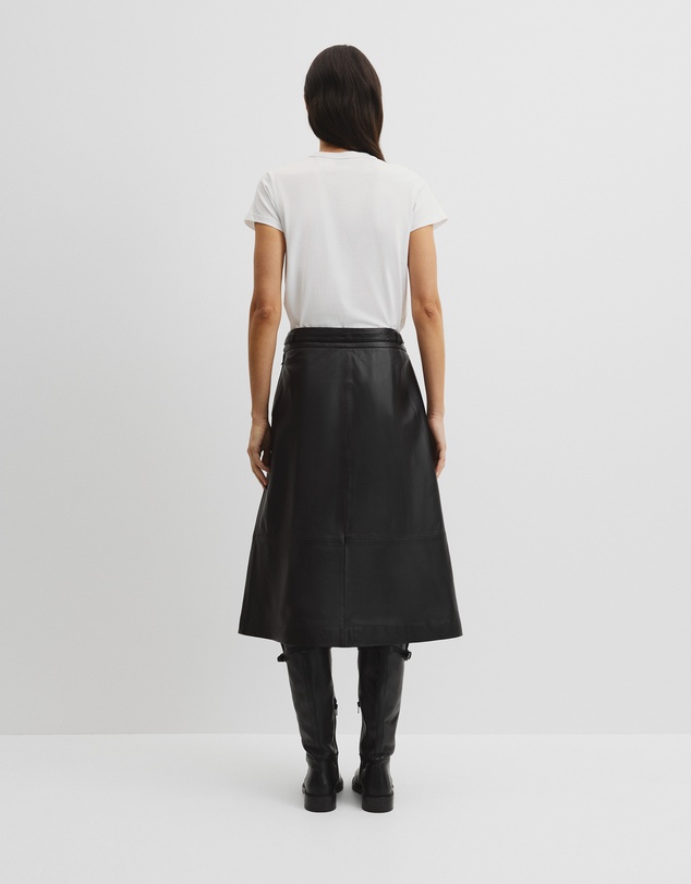 Country Road - Leather Wrap Skirt