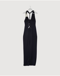 Revibe - Repaired Rebecca Vallance Ayesha Halter Maxi Dress - AU 12