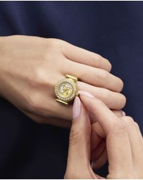 GUESS - GUESS Ladies Gold-Tone Analogue Ring Watch