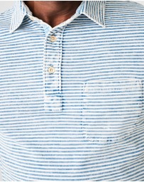 Faherty - Ss Indigo Organic Cotton Polo