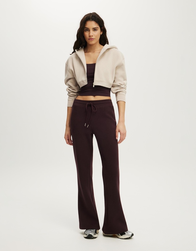 Cotton On Body Active - Plush Micro Cropped Zip Through