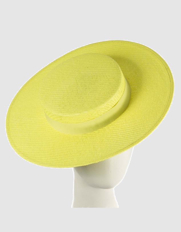 Max Alexander - Fluro Yellow Boater Hat