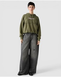 GUESS Originals - GUESS Originals Bubble Hem Oversized Hoodie