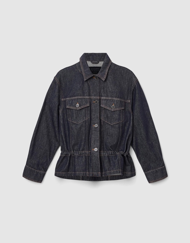 AllSaints - Denby Peplum Trucker Jacket