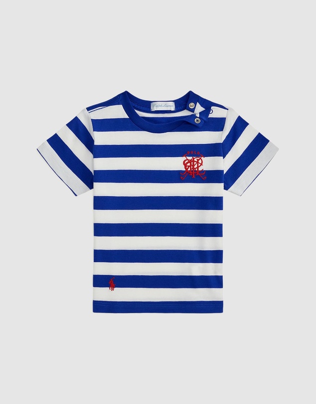 Polo Ralph Lauren - Crest Striped Cotton Tee - Babies