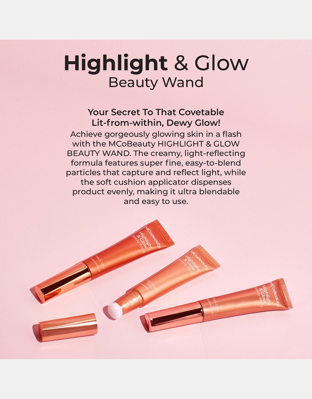 MCoBeauty - Highlight & Glow Beauty Wand - Champagne Glow