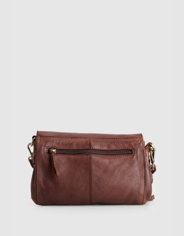 Evity - Ari Leather Flap Crossbody Bag