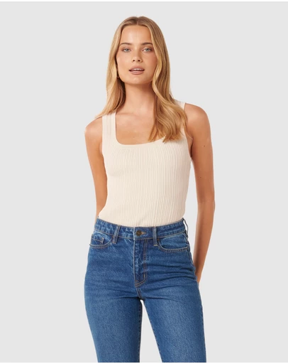 Forever New - Seville Rib Knit Tank Top