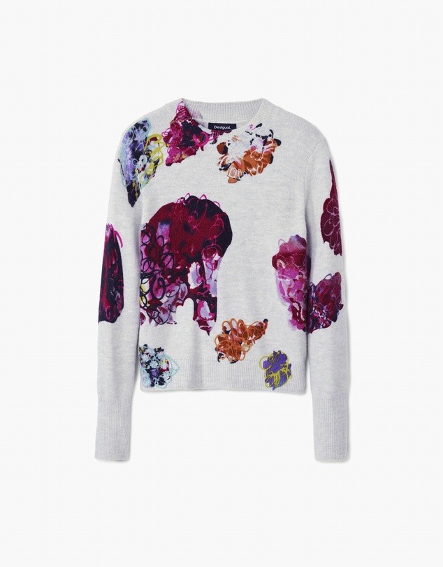 Desigual - Abstract floral sweater