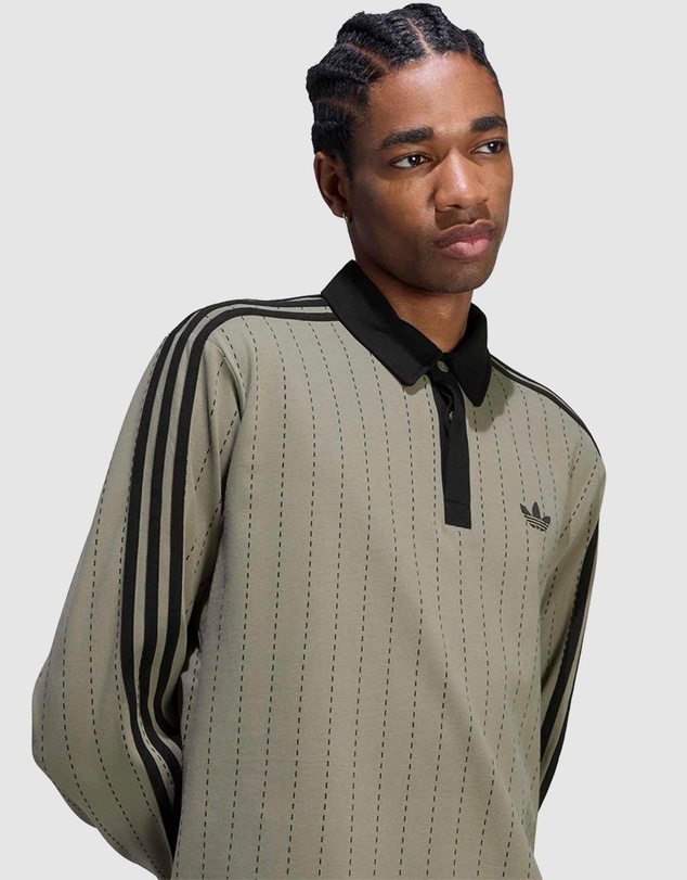adidas Originals - Pinstripes Long Sleeve Polo