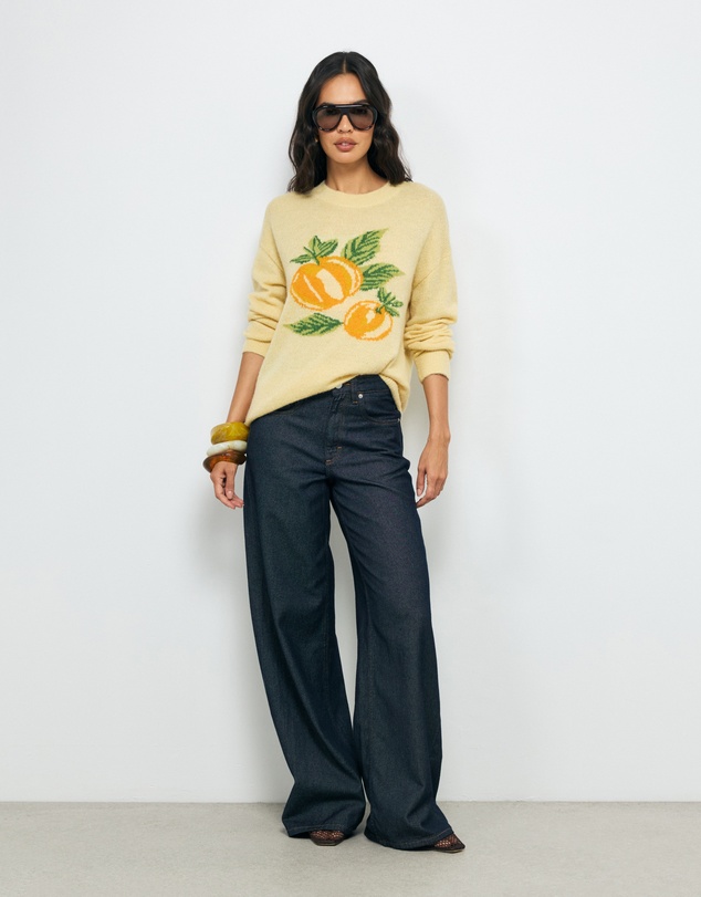 AERE - Citrus Intarsia Knit Jumper