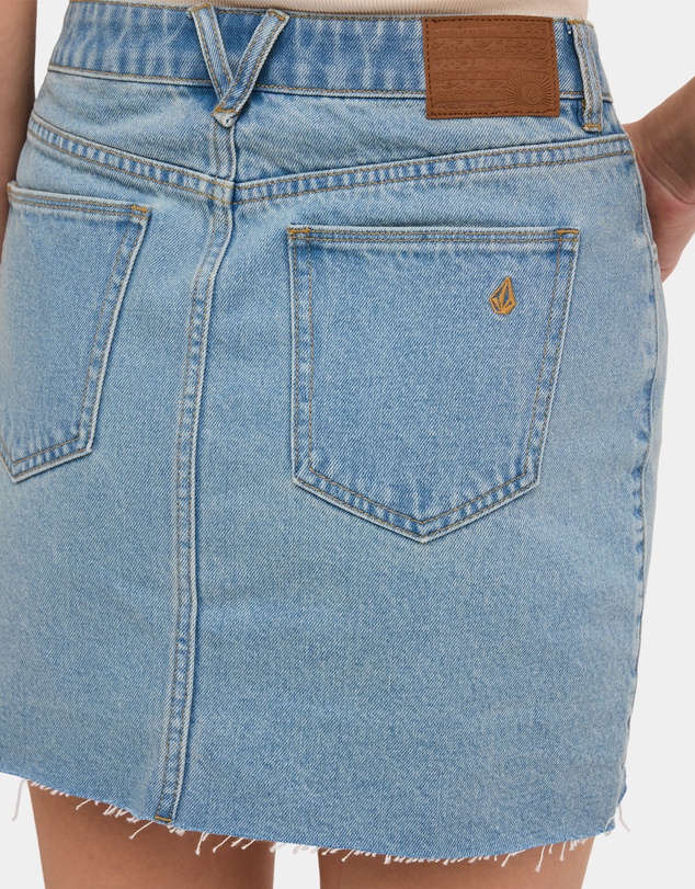Volcom - Womens Ramped Mini Denim Skirt