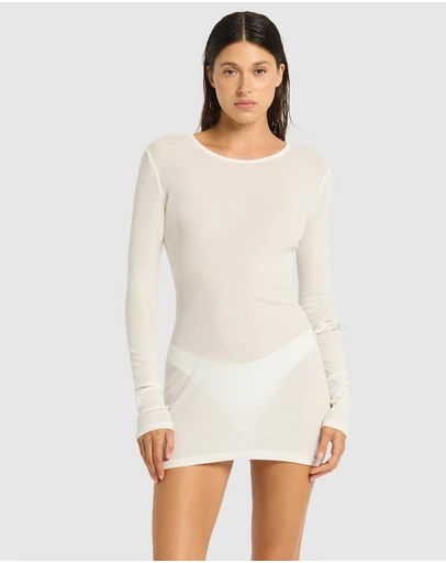 Bond-Eye Swimwear - Adley Long Sleeve Mini Dress