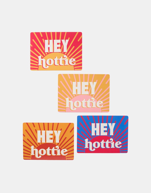 HOTTIE - Sunnie Hey Hottie 4-Piece Placemat Set