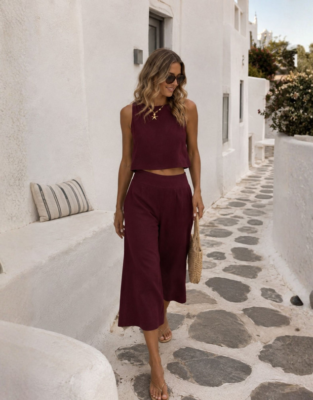 Esther & Co - Lizzo Top - Bordeaux