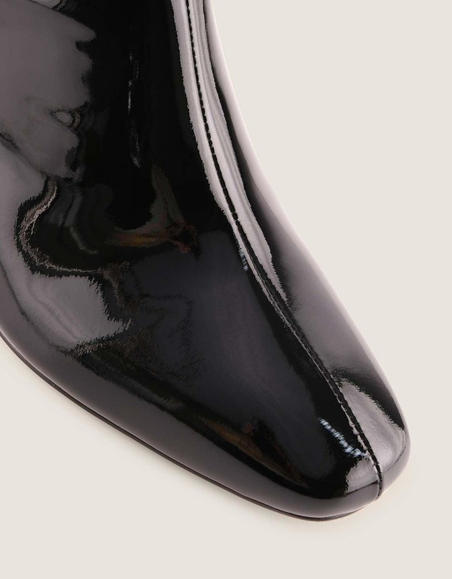 Shelly Shen - Noah Heel Ankle Boots Black Patent