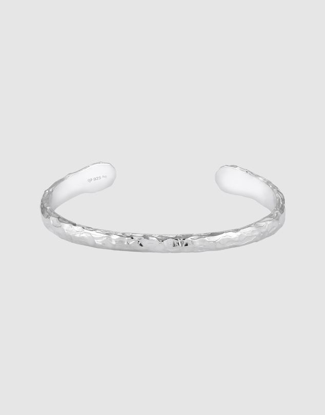 Kuzzoi - ICONIC EXCLUSIVE - Textured Cuff Bracelet in 925 Sterling Silver