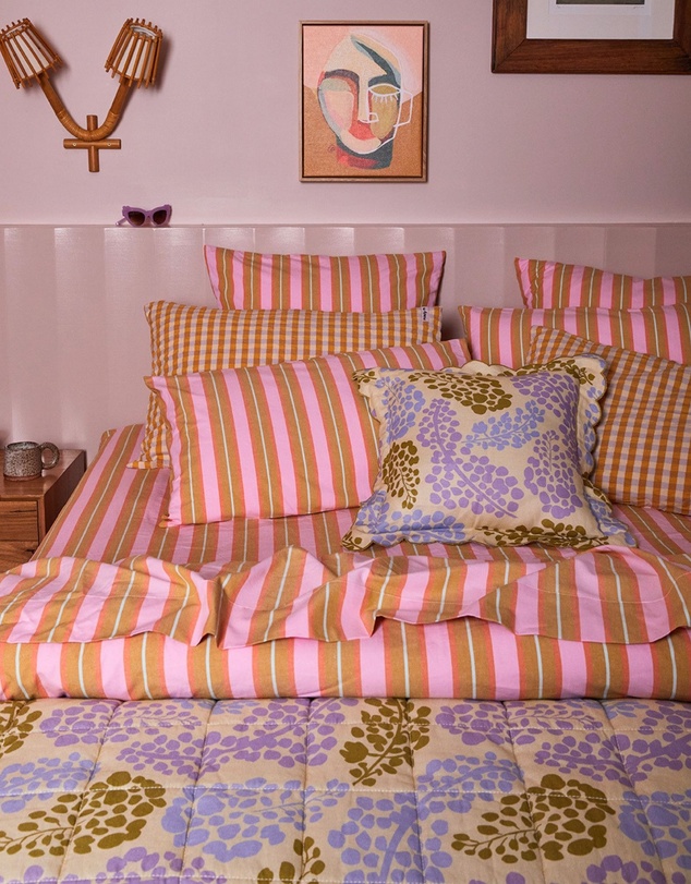Mosey Me - Sunrise Stripe Standard Pillowcase Set